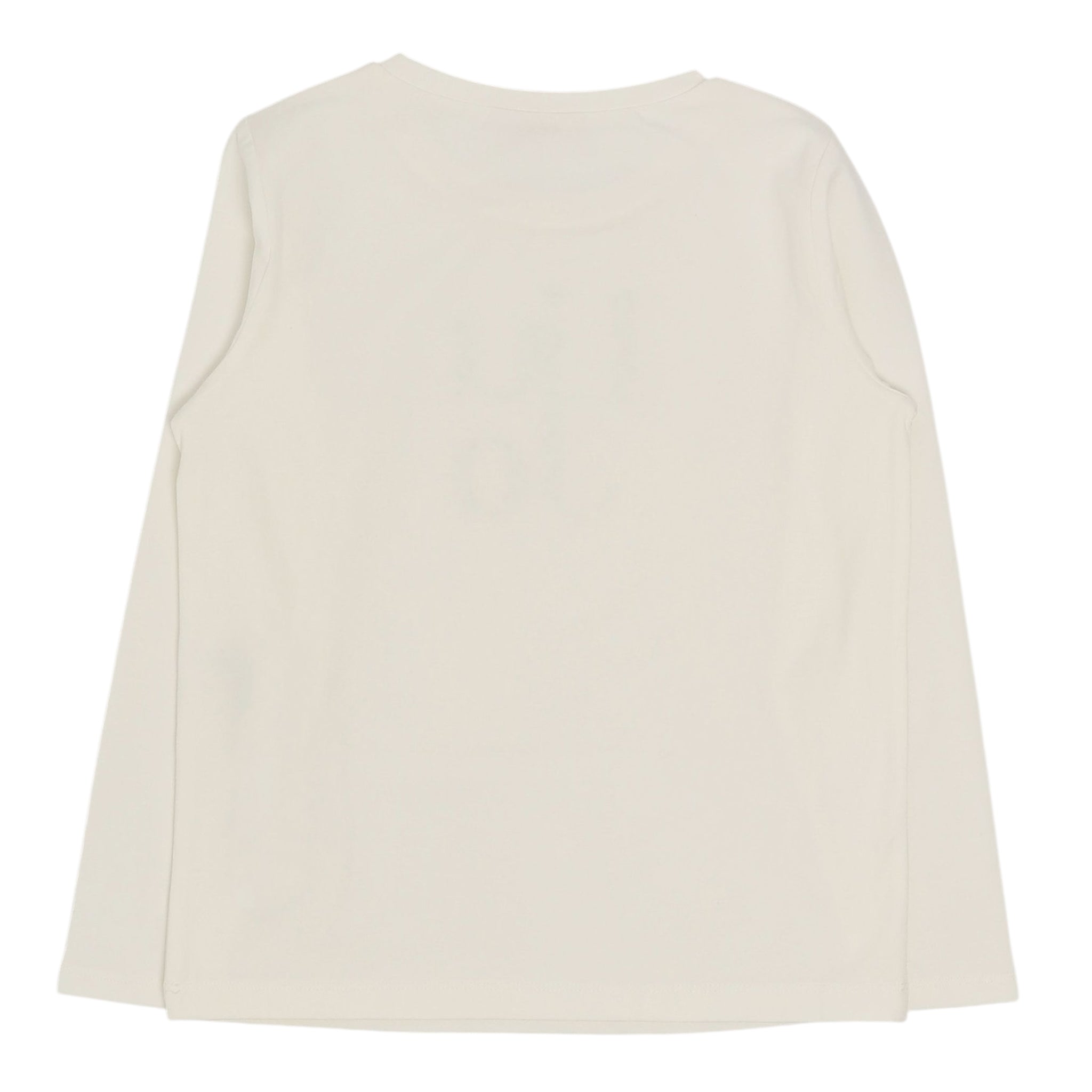 Liu Jo Shirt Girocollo Tinta Unita con Stampa Brillantinata per Bambina GF4093 BIANCO LIU JO 