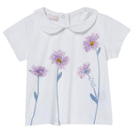 Liu Jo T-Shirt Girocollo Tinta Unita con Stampe per Neonata HA5045X BIANCO LIU JO 