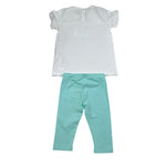 Liu Jo Completo 2 Pezzi T-Shirt-Leggins per Neonata HA5061X BIANCO/VERDE LIU JO 
