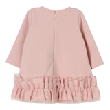 Liu Jo Abito Manica Lunga tinta unita Rosa per Neonata HF5033 ROSA LIU JO 