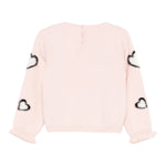 Liu Jo Maglia Girocollo tinta unita con Ricami Rosa per Neonata HF5045 ROSA LIU JO 