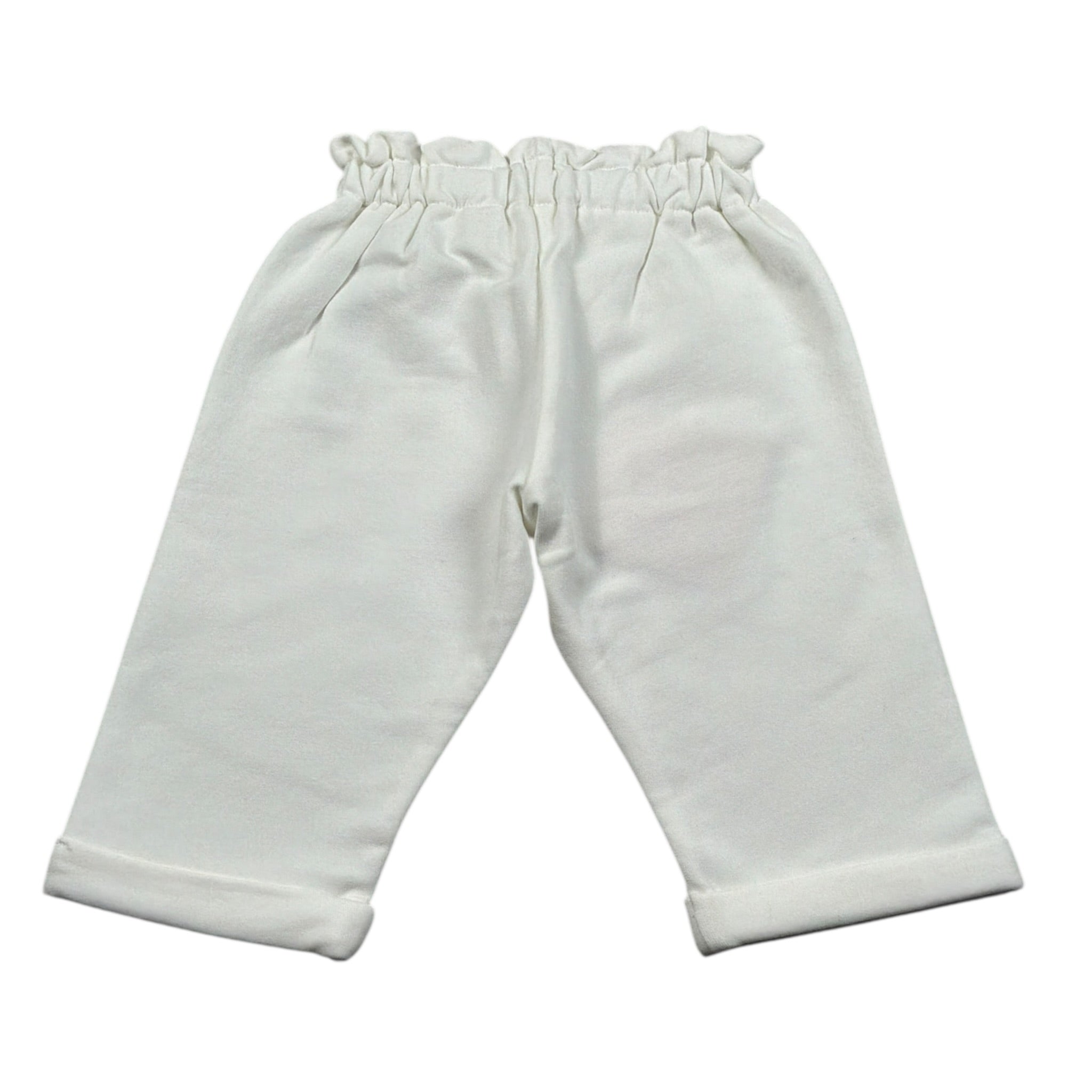 Liu Jo Pantalone tinta unita con Elastico In Vita Bianco per Neonata HF5050 BIANCO LIU JO 