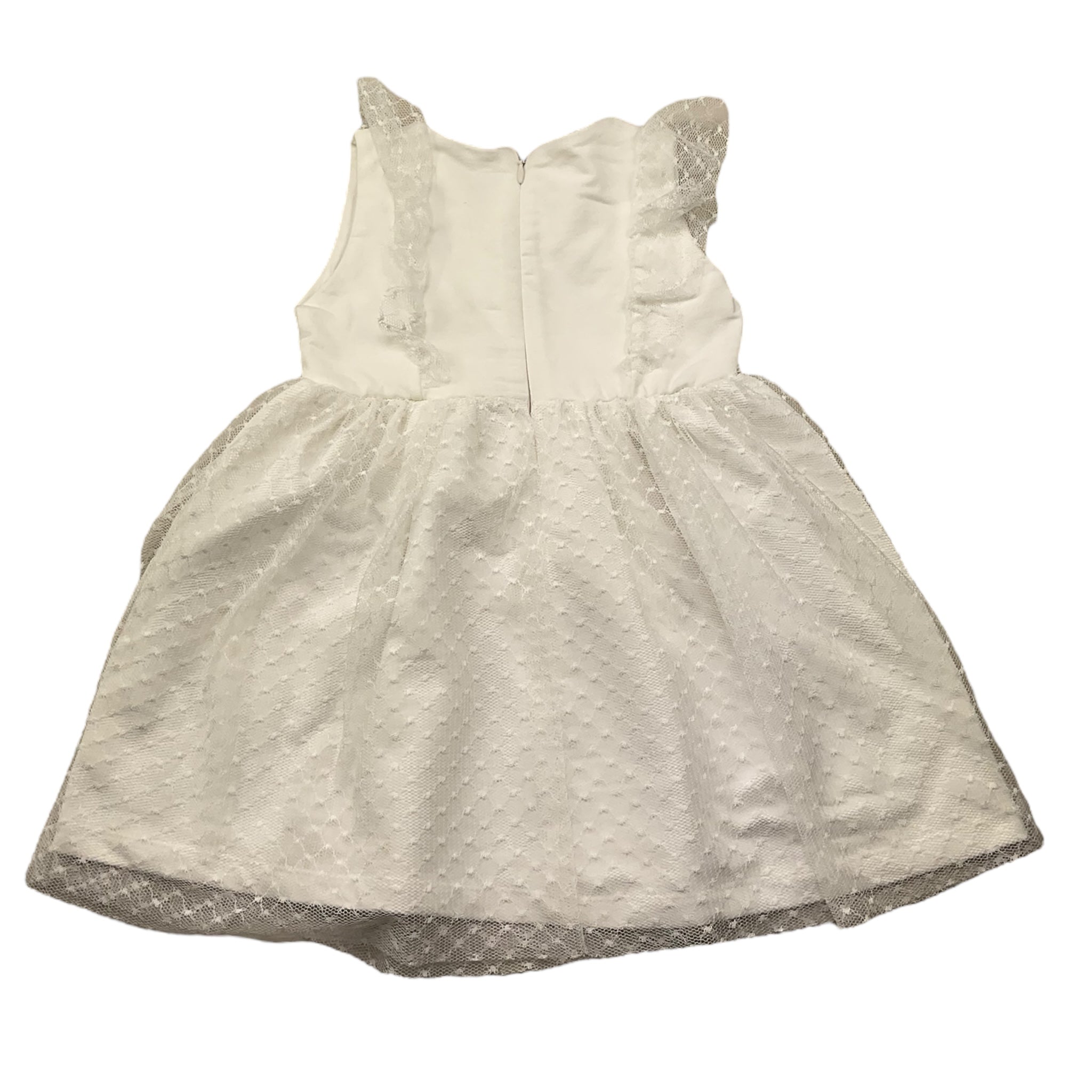 Liu Jo Abito Giromanica Tinta Unita con Tulle per Neonata KA3041 BIANCO LIU JO 