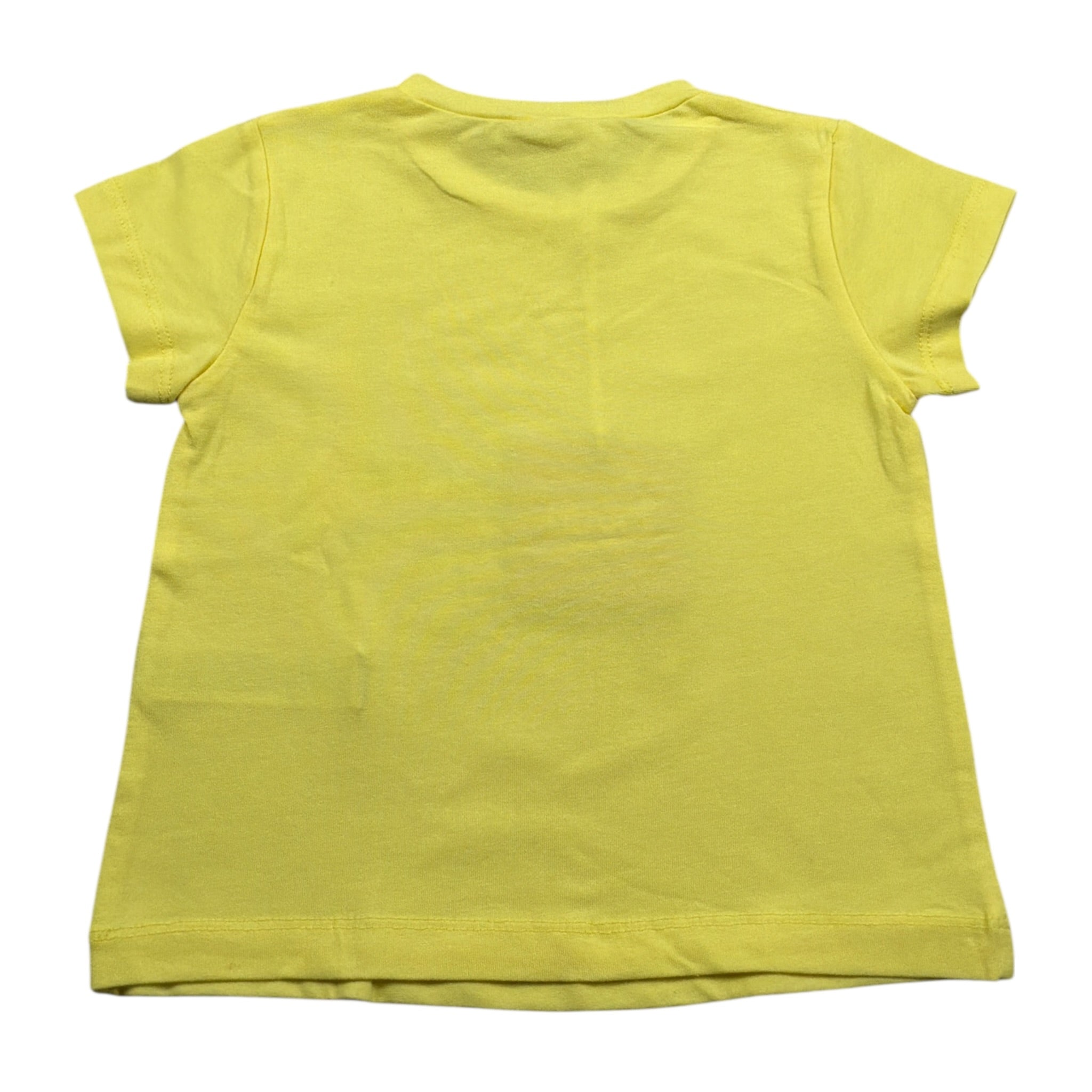 Liu Jo Tshirt Girocollo tinta unita con Stampa Giallo per Neonata KA4132 GIALLO LIU JO 