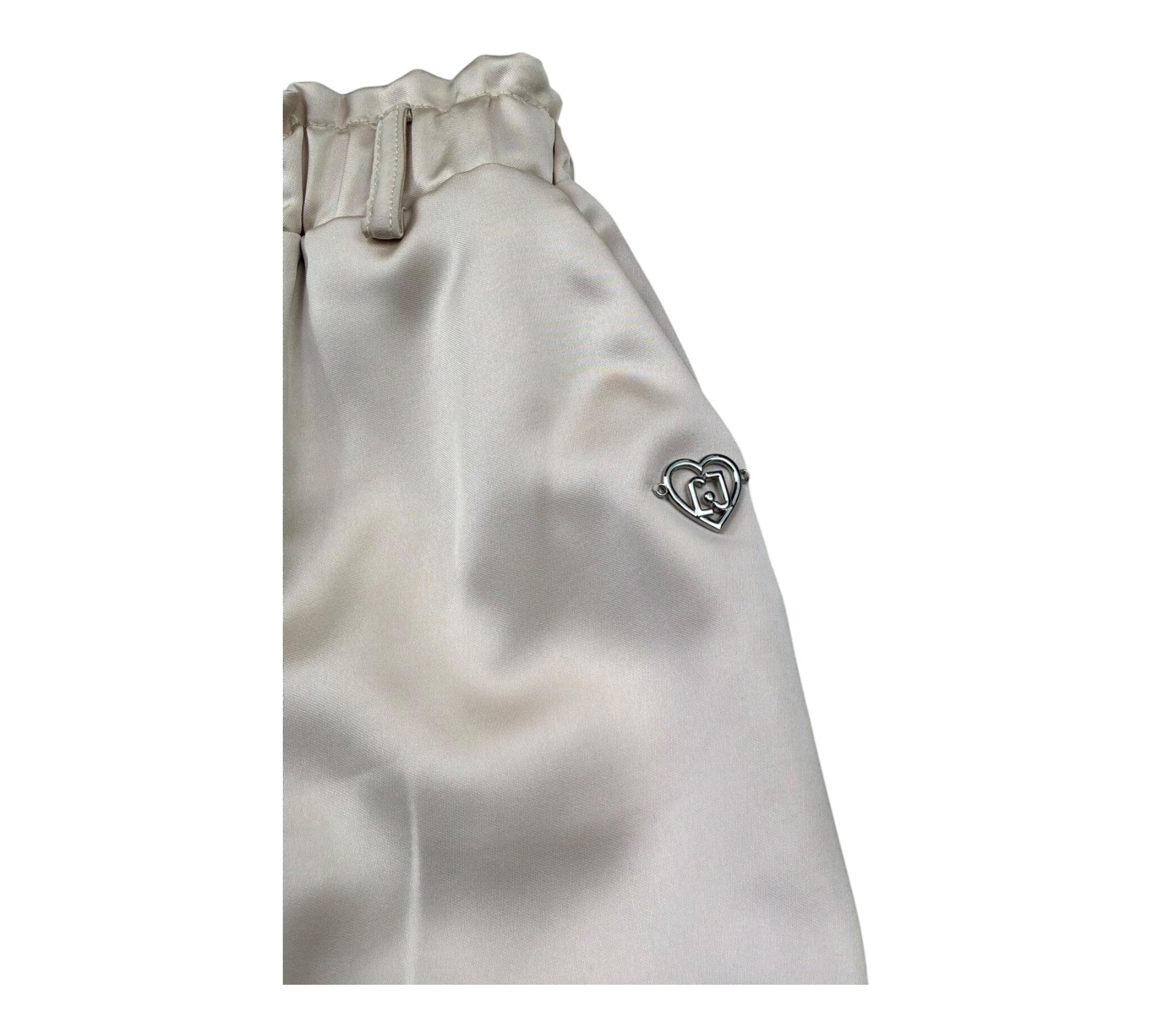 Liu Jo Pantalone Tinta Unita con Elastico In Vita per Bambina KA5010 BEIGE LIU JO 