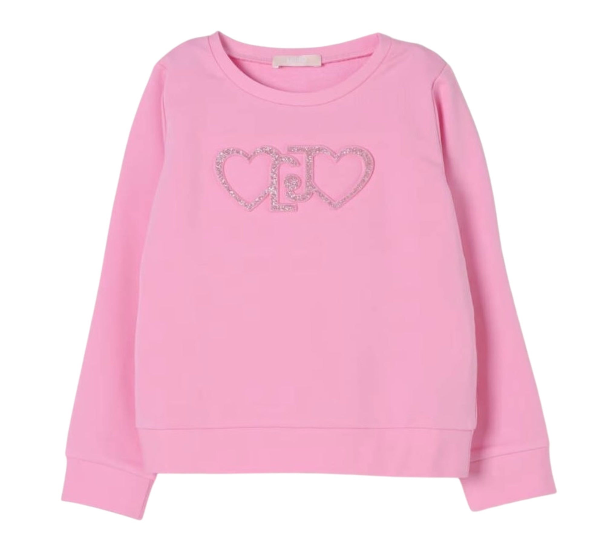 Liu Jo Abito Mezza Manica Tinta Unita con Logo per Bambina KA5017 ROSA LIU JO 