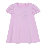 Liu Jo Abito Tinta Unita con Brillantini per Bambina KA5037XXXX LILLA LIU JO 