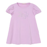 Liu Jo Abito Tinta Unita con Brillantini per Bambina KA5037XXXX LILLA LIU JO 