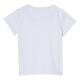 Liu Jo T-Shirt Girocollo Tinta Unita con Brillantini per Neonata KA5040N BIANCO LIU JO 