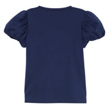 Liu Jo T-Shirt Girocollo Tinta Unita con Stampa per Bambina KA5041X BLU LIU JO 