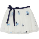 Liu Jo Gonna Tinta Unita In Tulle con Ricami per Bambina KA5043 BIANCO LIU JO 