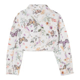 Liu Jo Giubbino Tinta Unita Stampa Fantasia Floreale per Neonata KA5059X BIANCO LIU JO 
