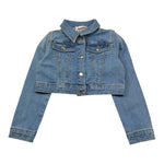 Liu Jo Giubbino In Denim Tinta Unita per Bambina KA5066 BLU LIU JO 