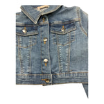Liu Jo Giubbino In Denim Tinta Unita per Bambina KA5066 BLU LIU JO 