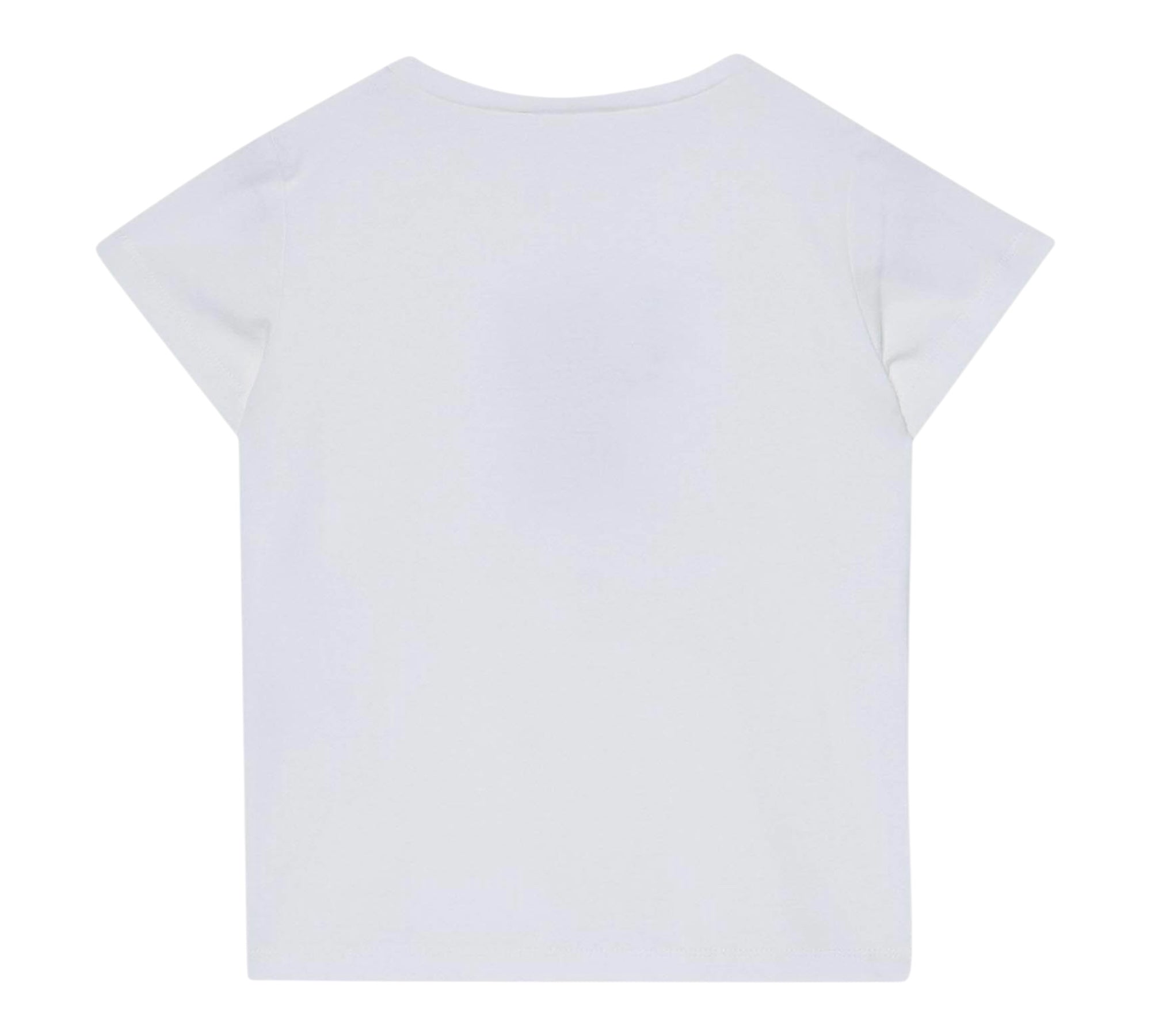 Liu Jo T-Shirt Girocollo Tinta Unita con Brillantini per Bambina KA5094XX BIANCO LIU JO 