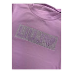Liu Jo T-Shirt Tinta Unita con Brillantini per Neonata KA5095NX LILLA LIU JO 