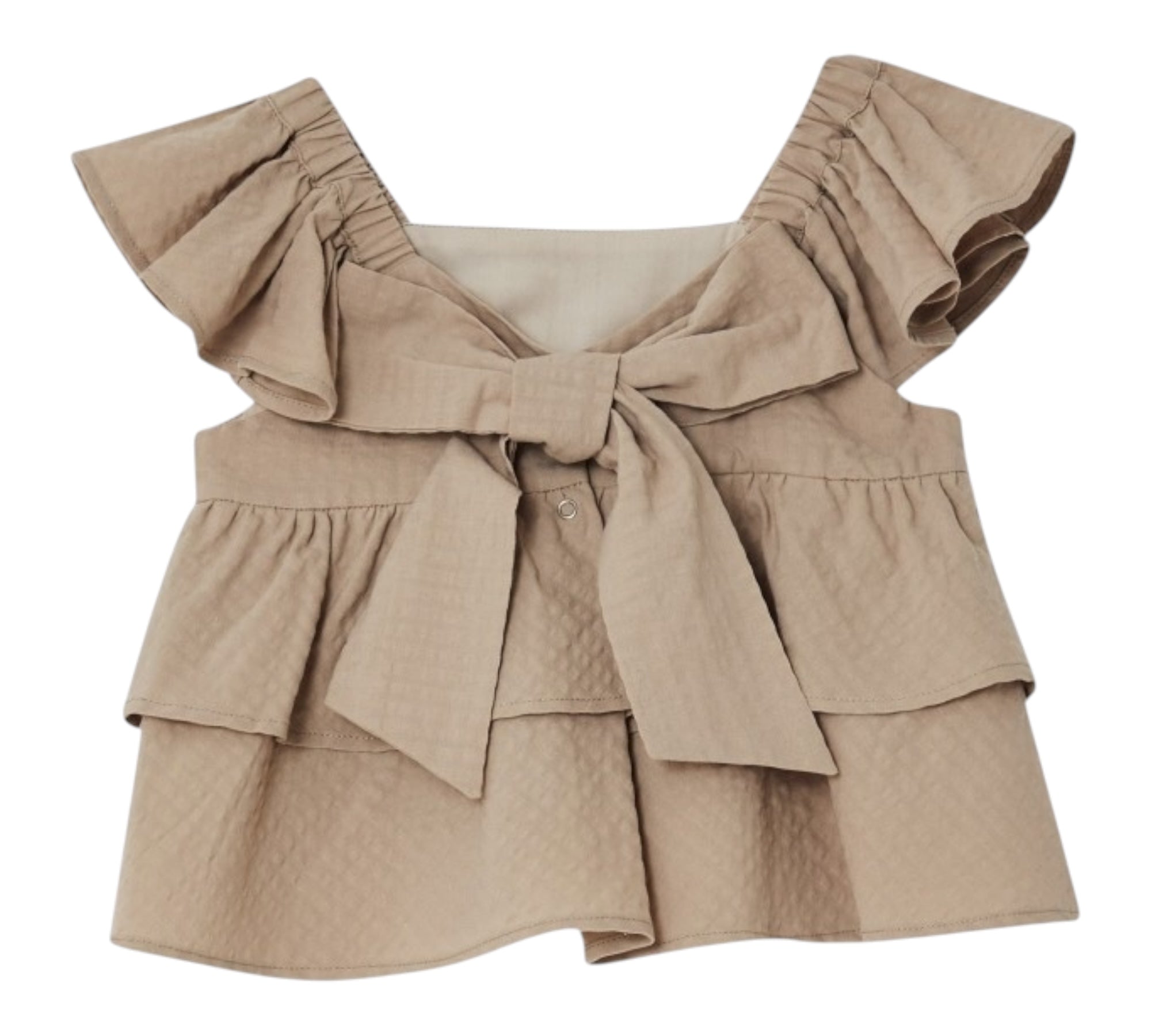 Liu Jo Top Giromanica Tinta Unita per Neonata KA5140N BEIGE LIU JO 
