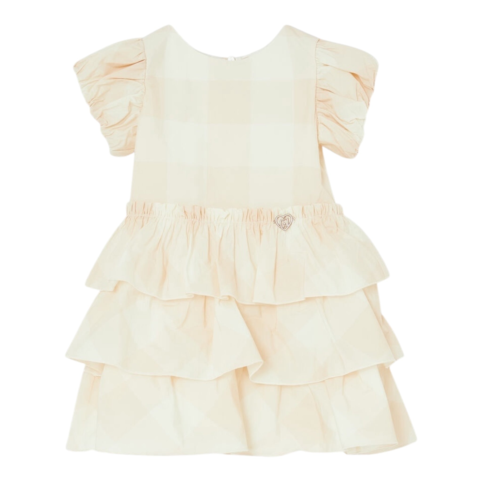 Liu Jo Abito Tinta Unita con Balze per Neonata KA5144 BEIGE LIU JO 