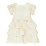 Liu Jo Abito Tinta Unita con Balze per Bambina KA5144J BEIGE LIU JO 