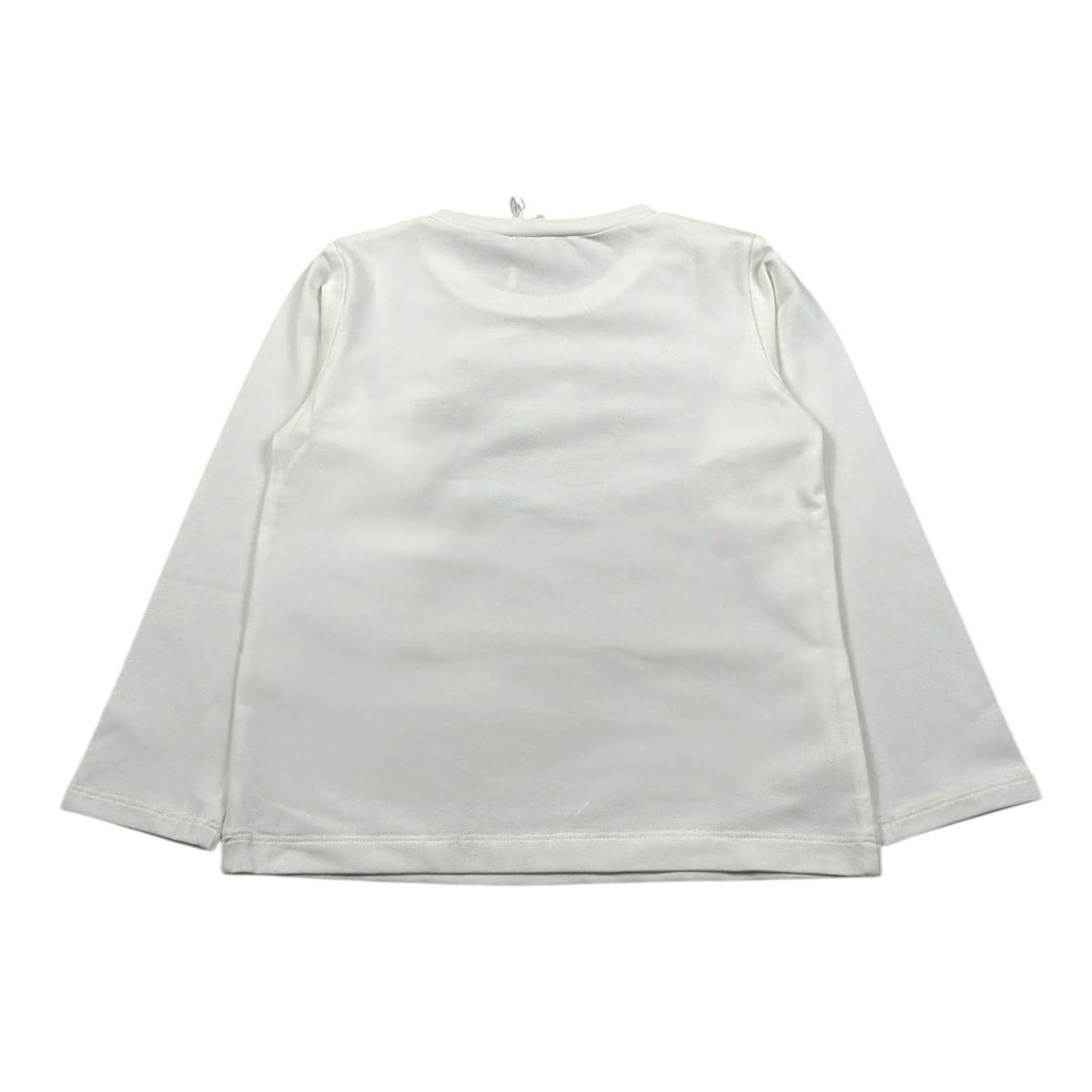 Liu Jo Shirt Girocollo tinta unita con Brillantini Bianco per Neonata KF5076J0088 BIANCO LIU JO 