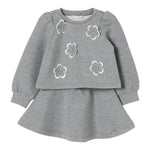 Liu Jo Completo 2 Pezzi Felpa-Pantalone tinta unita Grigio per Neonata KF5077 GRIGIO LIU JO 