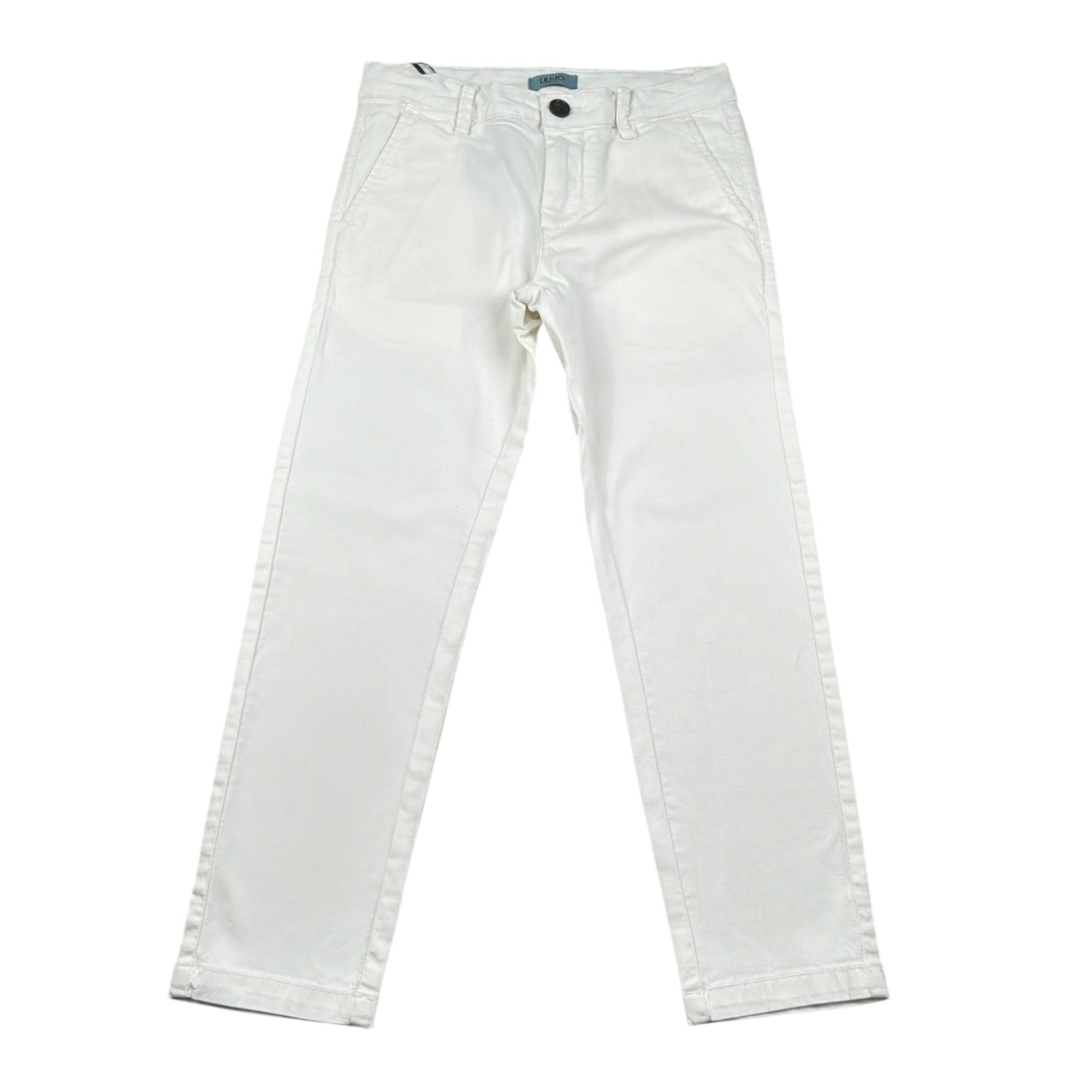 Liu Jo Pantalone tinta unita con Girovita Regolabile Bianco per Bambino QA2057 BIANCO LIU JO 