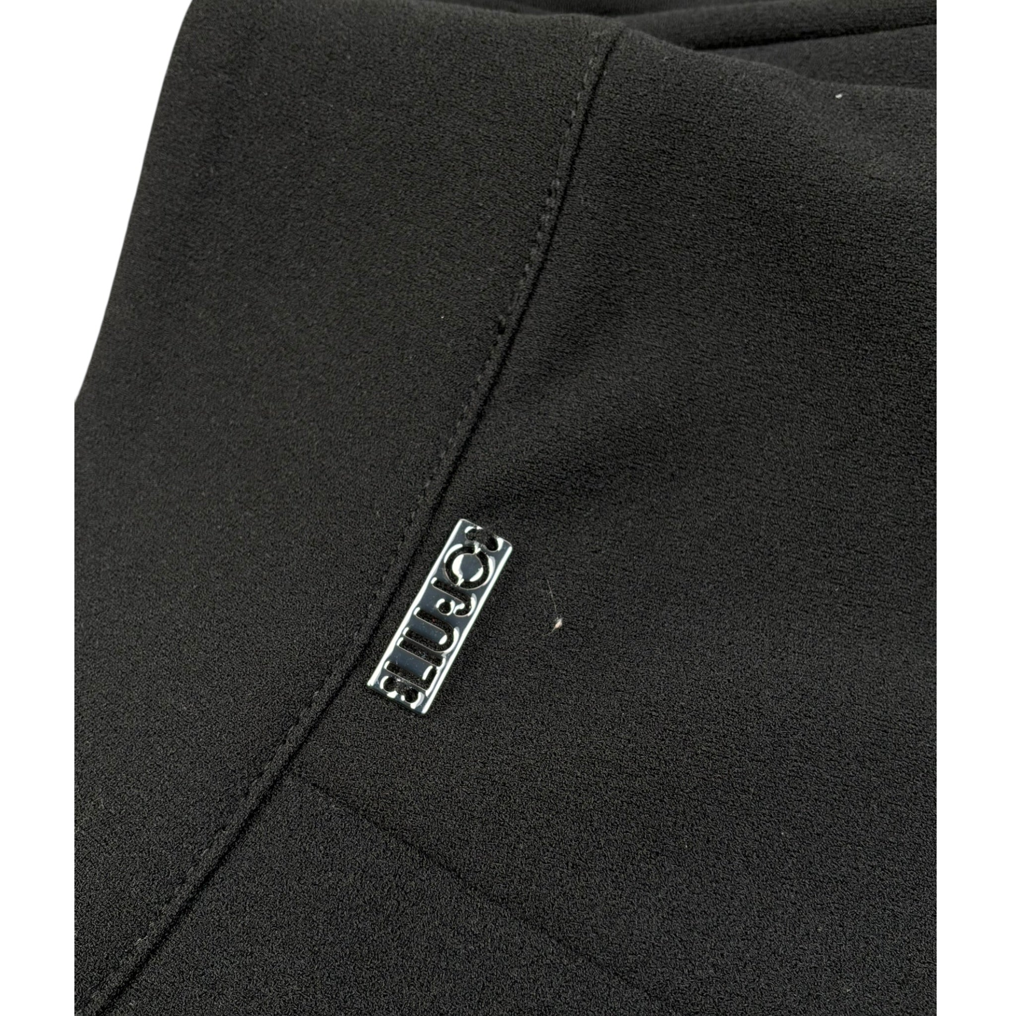 pantalone tinta unita modello a palazzo GF038J6557 NERO LIU JO 