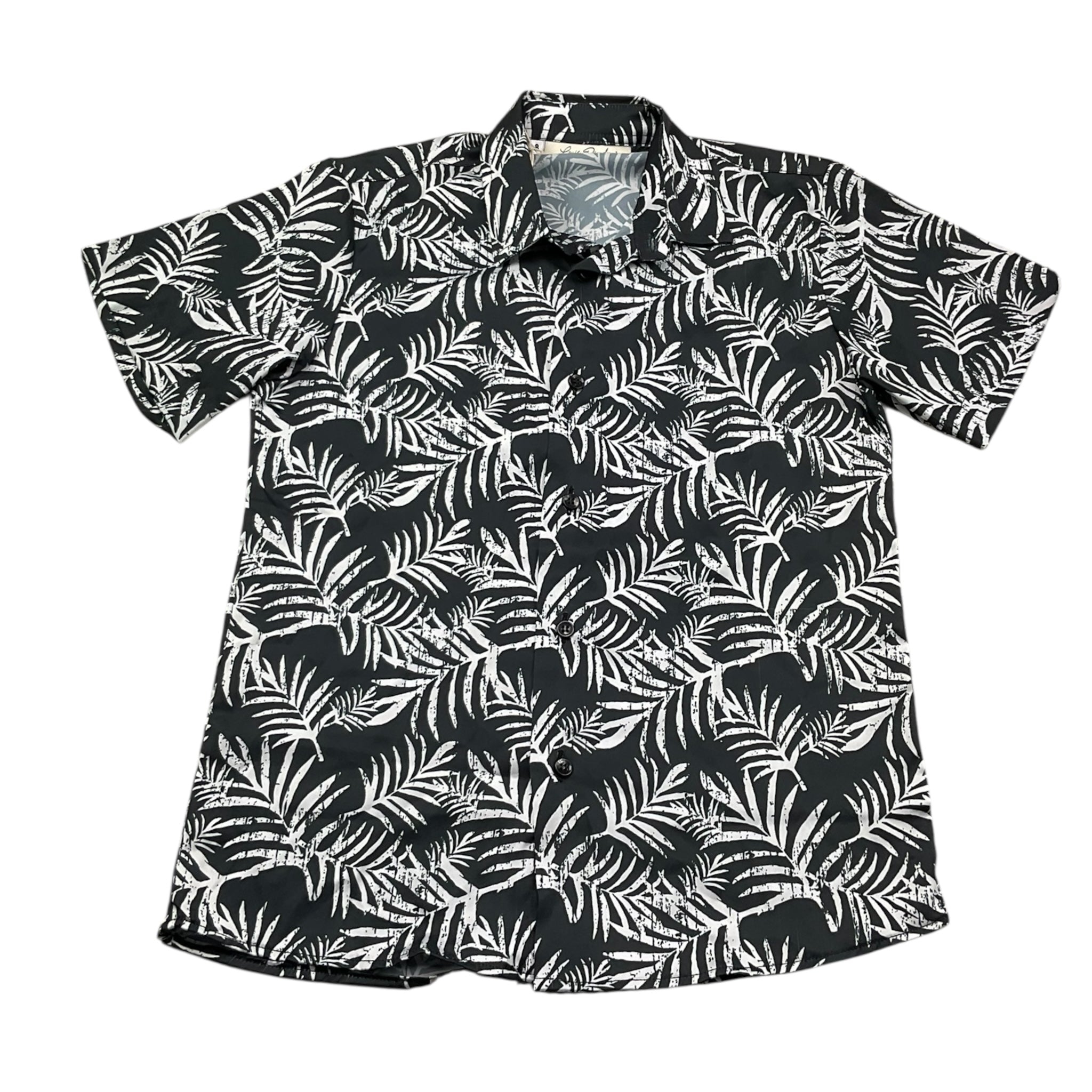 Louis Dieudonne' Camicia Tinta Unita Mezza Manica con Fantasia per Bambino LD01 NERO LOUIS DIEUDONNE' 