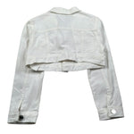 Lu Lu By Miss Grant Giubbino In Denim tinta unita Bianco per Bambina LL2604 BIANCO LU LU BY MISS GRANT 