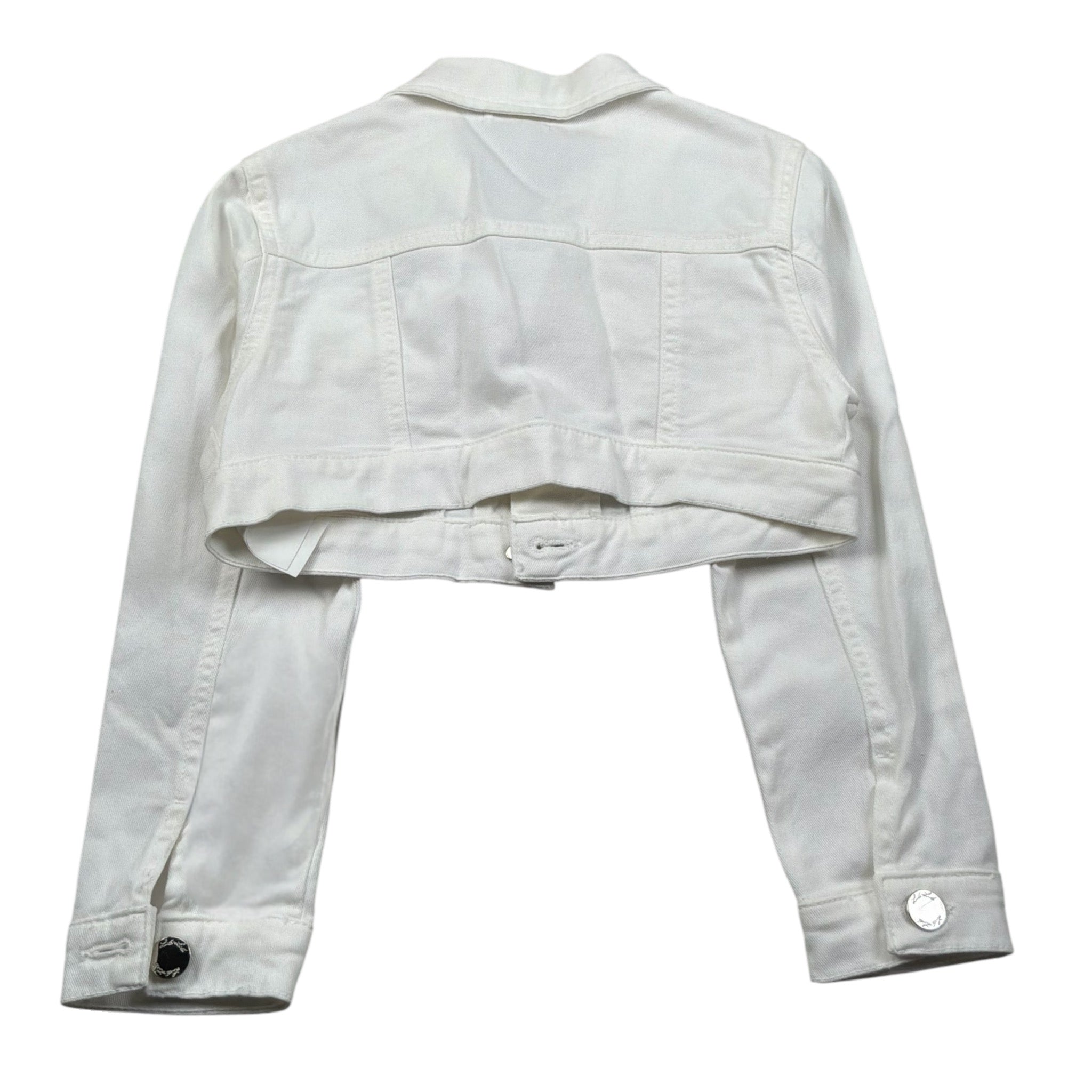 Lu Lu By Miss Grant Giubbino In Denim tinta unita Bianco per Bambina LL2604 BIANCO LU LU BY MISS GRANT 