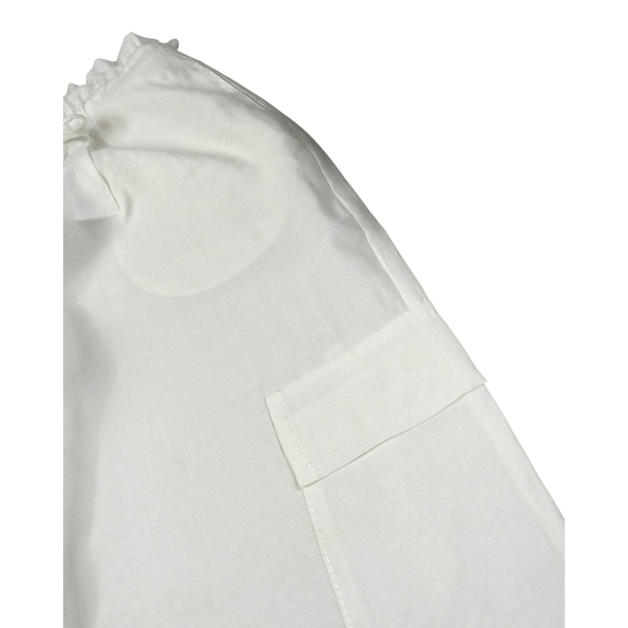 Lu Lu By Miss Grant Pantalone tinta unita Modello A Palazzo Bianco per Bambina LL2757 BIANCO LU LU BY MISS GRANT 