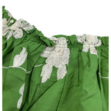 Lu Lu By Miss Grant Top Mezza Manica tinta unita con Ricami Verde per Bambina LL2840 VERDE LU LU BY MISS GRANT 