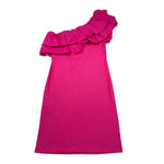 Lu Lu By Miss Grant Abito Monospalla Tint Unita Fuxia per Bambina LL2926 FUXIA LU LU BY MISS GRANT 