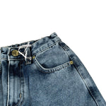 Lu Lu By Miss Grant Jeans tinta unita Modello A Palazzo Azzurro per Bambina LL3118 AZZURRO LU LU BY MISS GRANT 