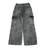 Lu Lu By Miss Grant Jeans tinta unita Modello Cargo Grigio per Bambina LL3120 GRIGIO LU LU BY MISS GRANT 