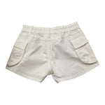 Lu Lu By Miss Grant Short Tinta Unita con Elastico In Vita per Bambina LL3387 BIANCO LU LU BY MISS GRANT 