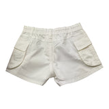 Lu Lu By Miss Grant Short Tinta Unita con Elastico In Vita per Bambina LL3387 BIANCO LU LU BY MISS GRANT 