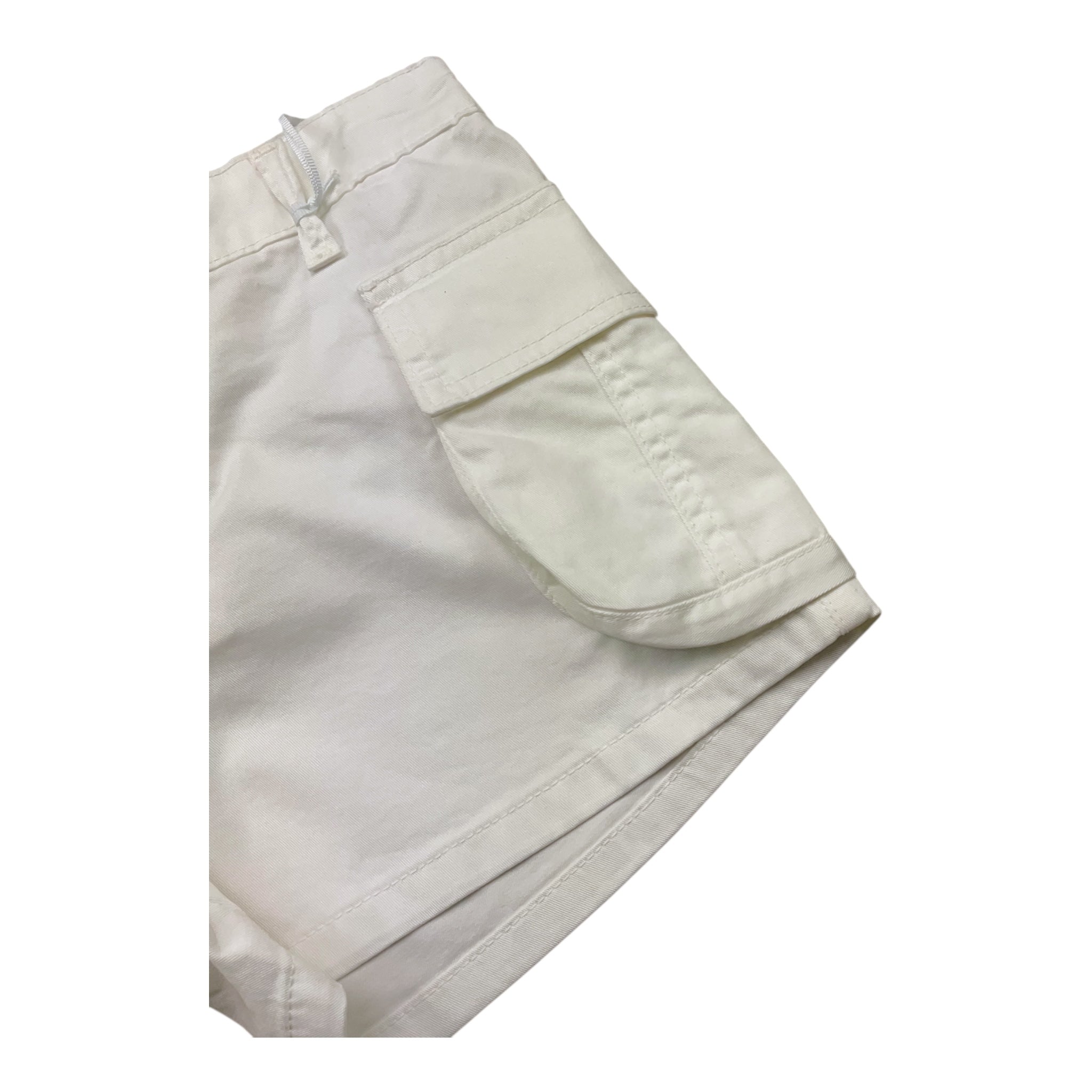 Lu Lu By Miss Grant Short Tinta Unita con Elastico In Vita per Bambina LL3387 BIANCO LU LU BY MISS GRANT 