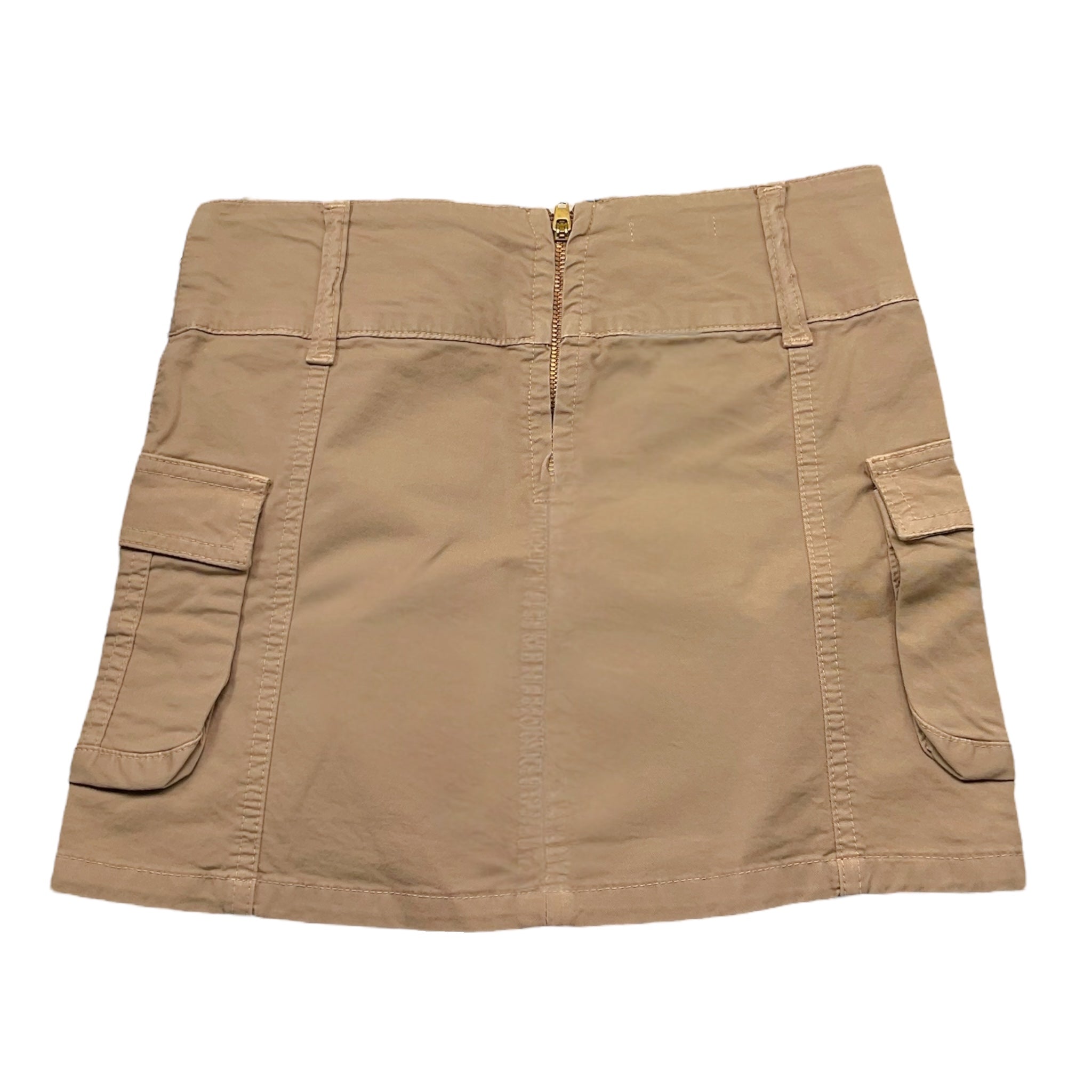 Lu Lu By Miss Grant Gonna Tinta Unita con Zip per Bambina LL3407 SABBIA LU LU BY MISS GRANT 