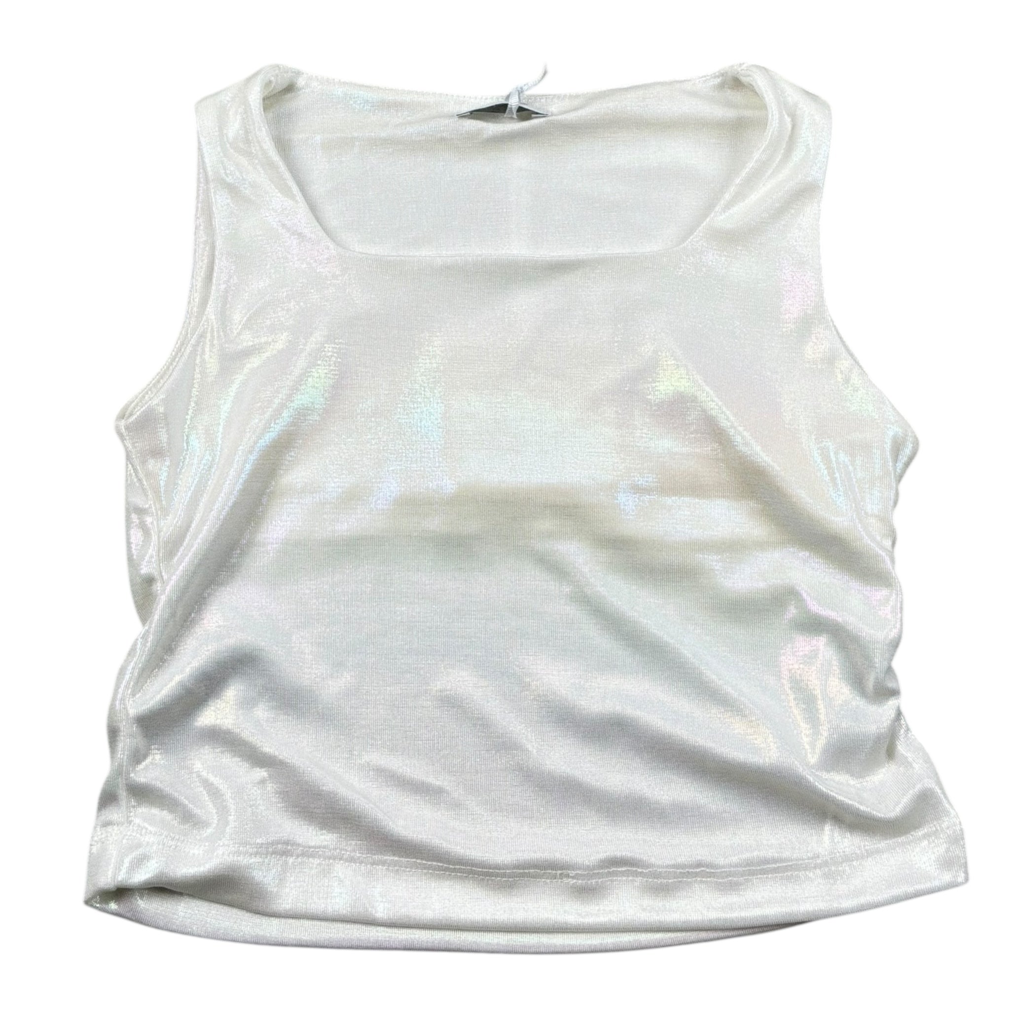 Lu Lu By Miss Grant Canotta Tinta Unita con Arriccio Laterale per Bambina LL3454 BIANCO LU LU BY MISS GRANT 