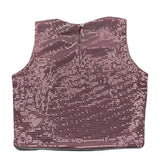 Lu Lu By Miss Grant Canotta Tinta Unita con Paillettes per Bambina LL3477 ROSA LU LU BY MISS GRANT 