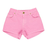 M+E' Short In Denim Tinta Unita con Girovita Regolabile per Bambina UE1704J ROSA M+E' 