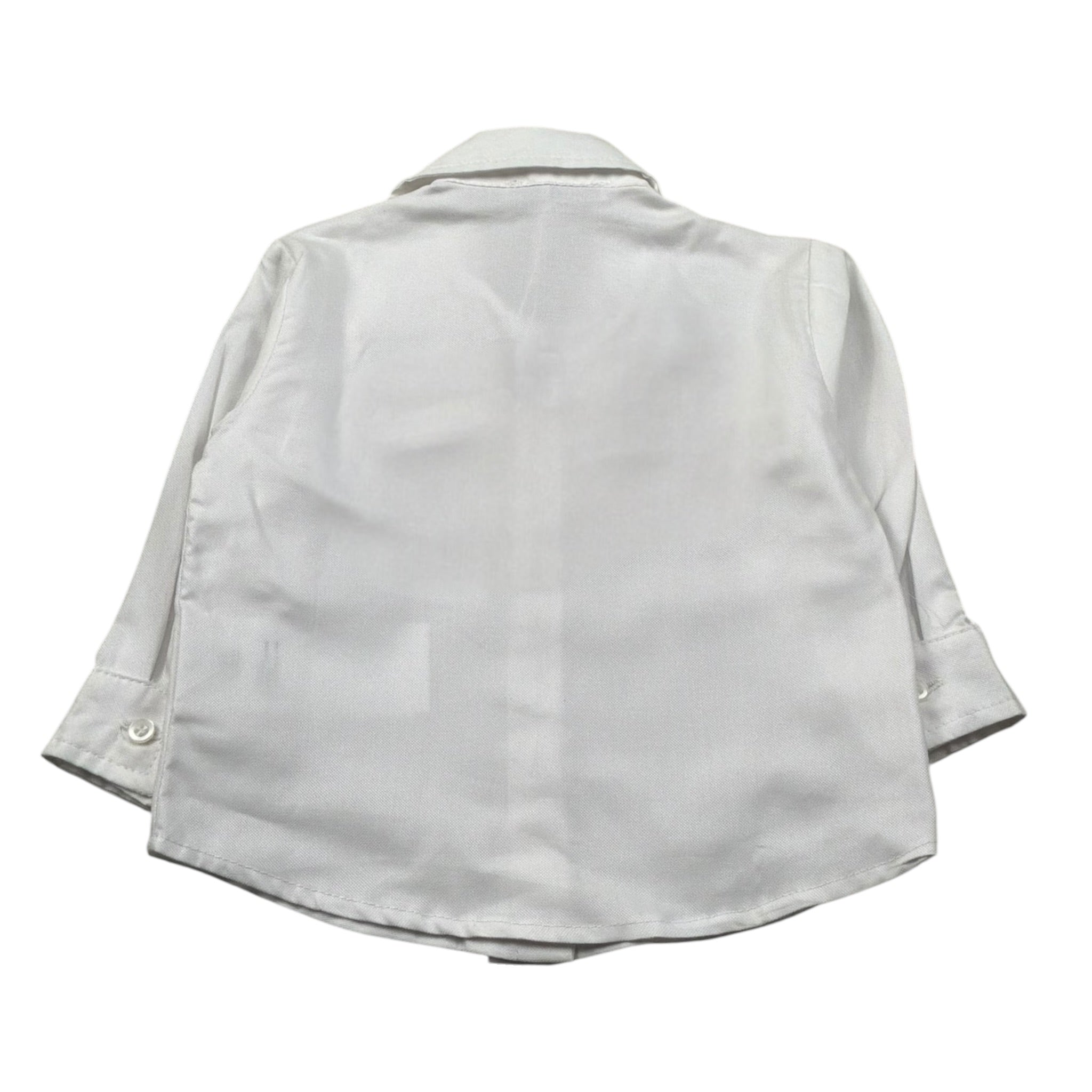 M+E' Camicia Manica Lunga Tint Unita Bianco per Bambino UE0448 BIANCO M+E' 