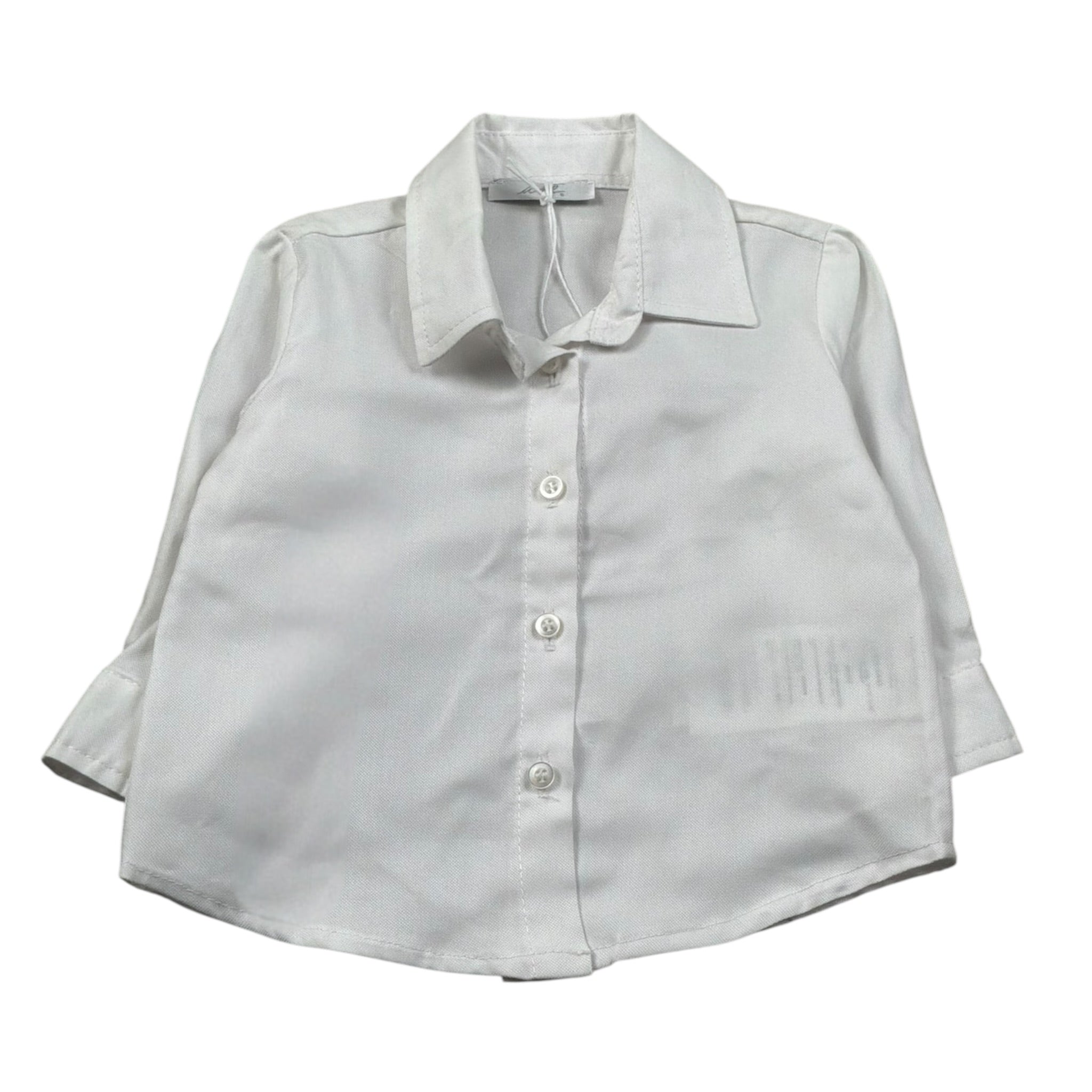 M+E' Camicia Manica Lunga Tint Unita Bianco per Neonato UE0448N BIANCO M+E' 