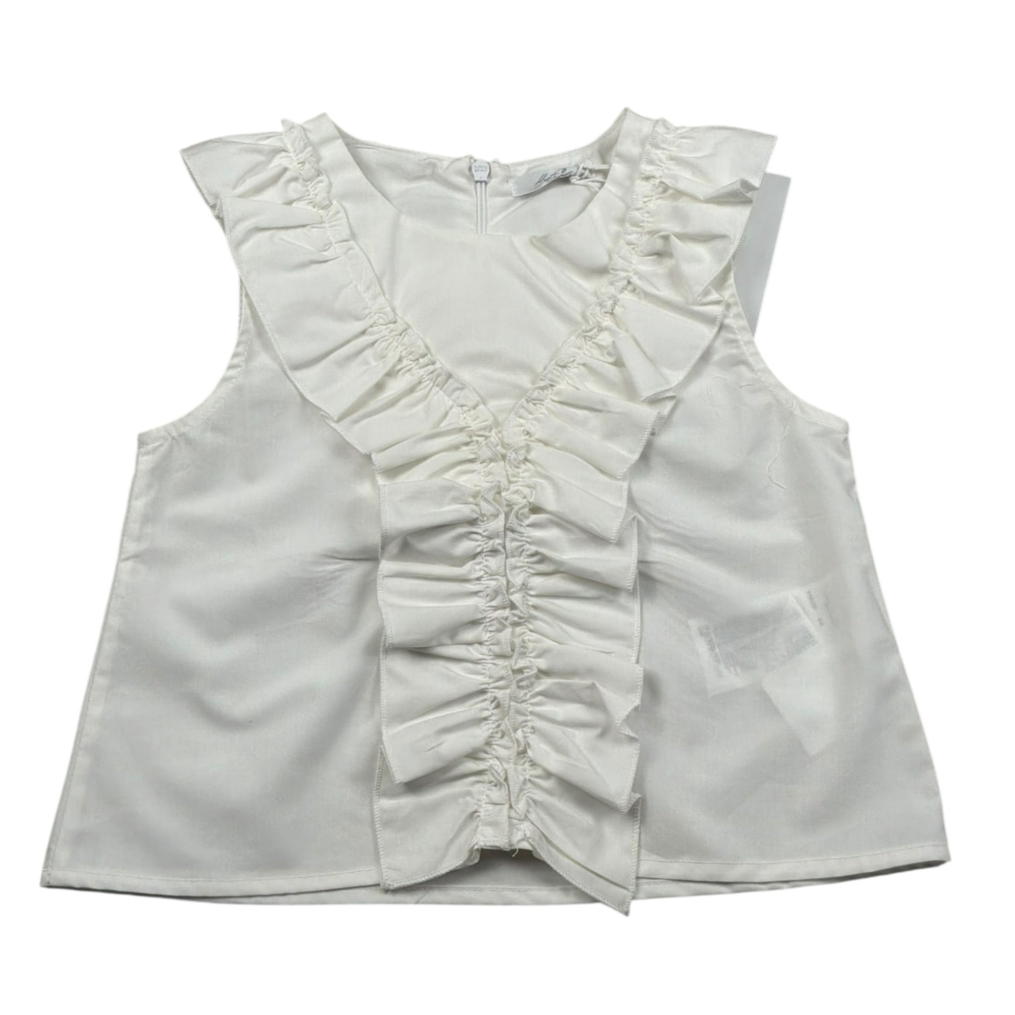 M+E' Camicia Giromanica tinta unita Bianco per Bambina UE0895 BIANCO M+E' 
