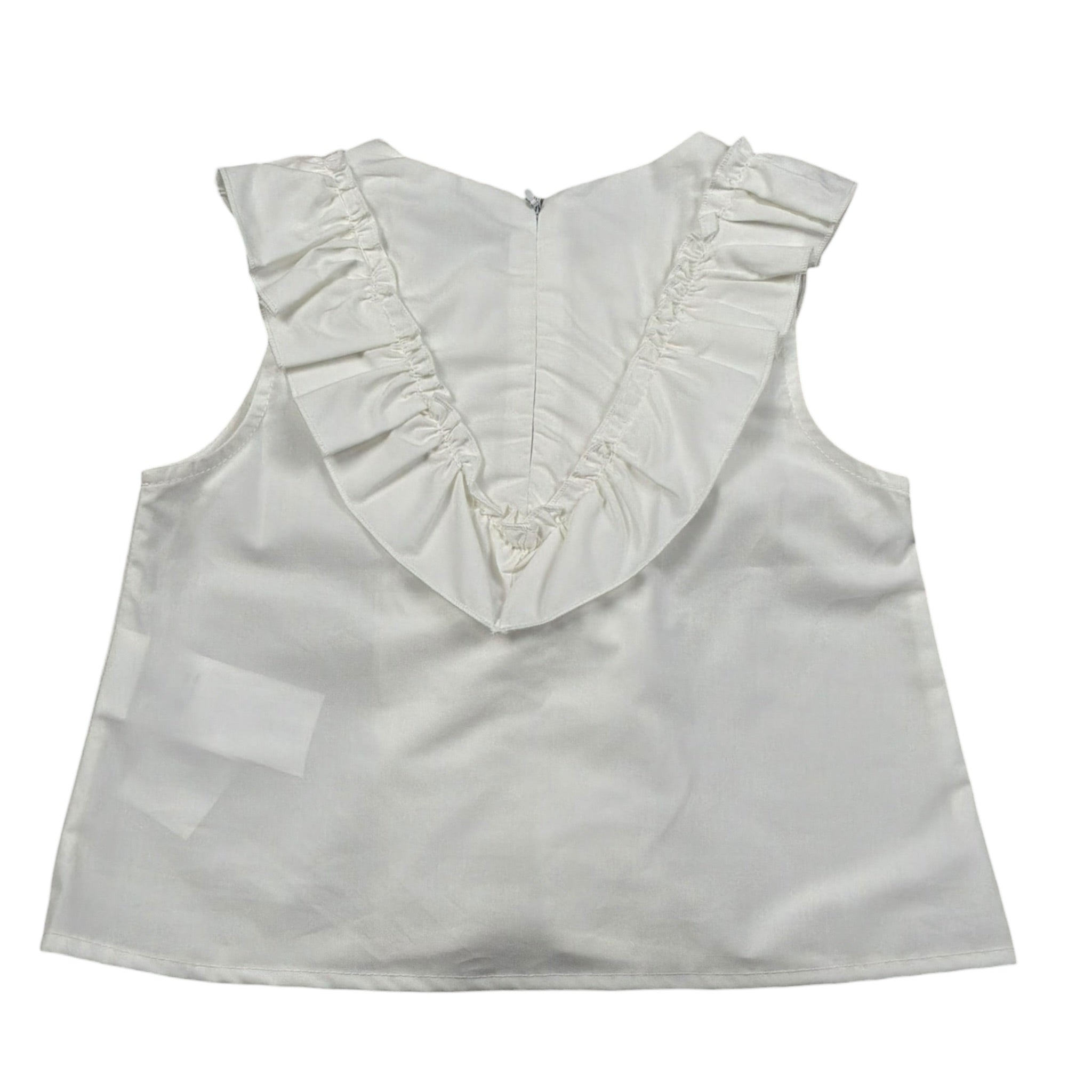 M+E' Camicia Giromanica tinta unita Bianco per Bambina UE0895 BIANCO M+E' 