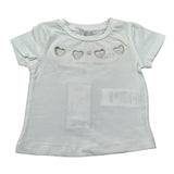 M+E' T-Shirt Girocollo tinta unita con Stampa Bianco per Neonata UE1257 BIANCO M+E' 