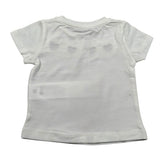 M+E' T-Shirt Girocollo tinta unita con Stampa Bianco per Neonata UE1257 BIANCO M+E' 