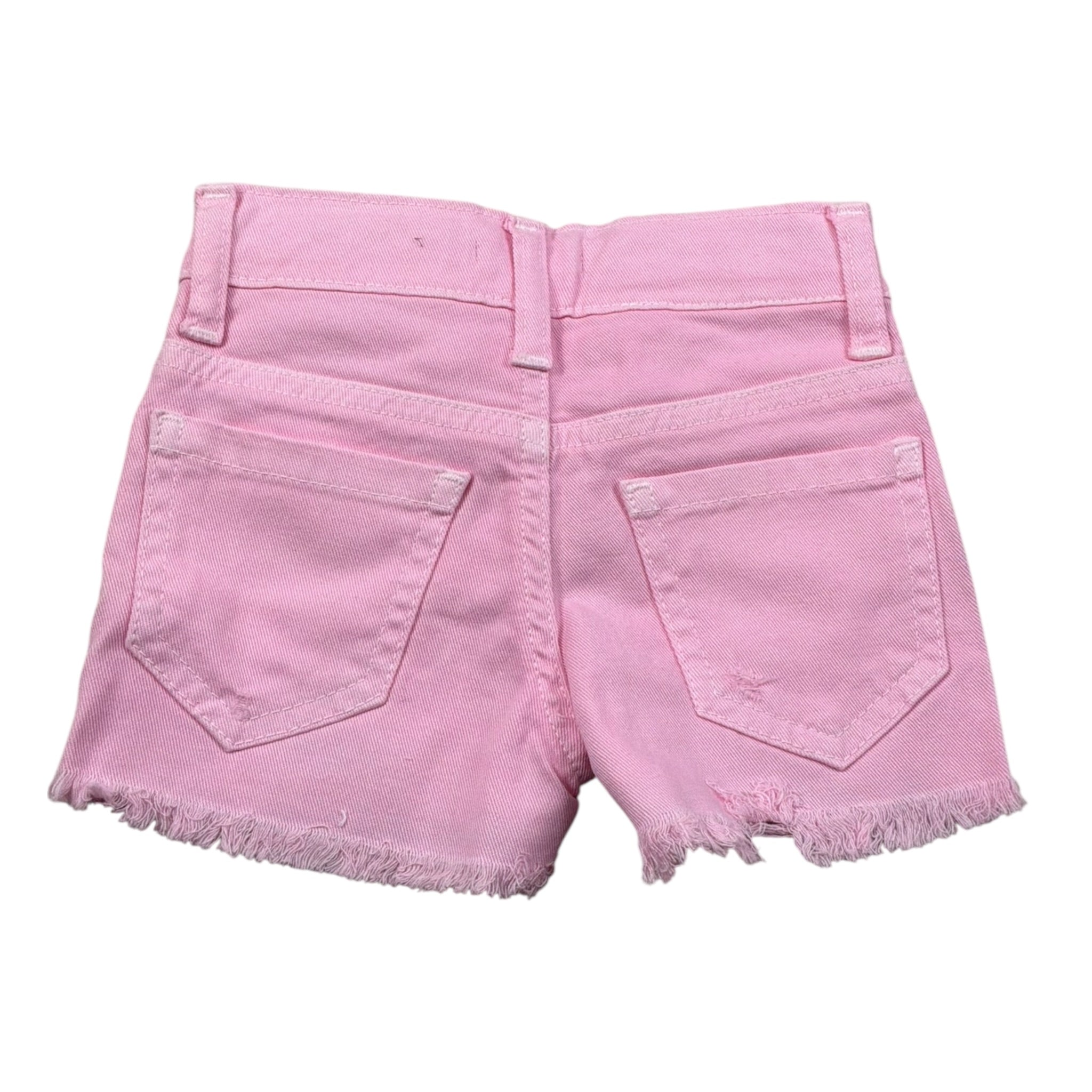 M+E' Short In Denim tinta unita Rosa per Neonata UE1304 ROSA M+E' 