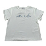 M+E' T-Shirt Girocollo tinta unita con Stampa Bianco per Neonata UE1405 BIANCO M+E' 